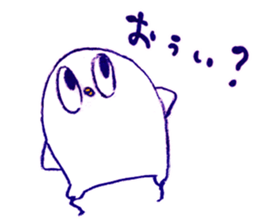 white bird"KOTORI-chan" Sticker sticker #3024808