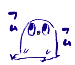 white bird"KOTORI-chan" Sticker sticker #3024823