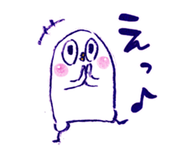 white bird"KOTORI-chan" Sticker sticker #3024827