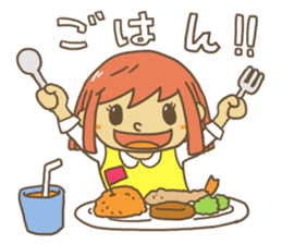 girl and bear sticker #3024850