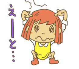 girl and bear sticker #3024855