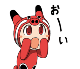 Akabeko-chan sticker #3024905