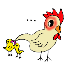 My rooster's stickers-English virsion-