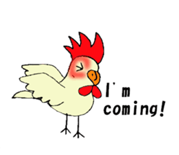 My rooster's stickers-English virsion- sticker #3025283