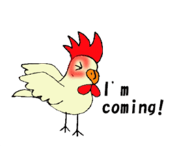My rooster's stickers-English virsion- sticker #3025283