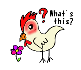 My rooster's stickers-English virsion- sticker #3025284
