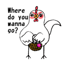 My rooster's stickers-English virsion- sticker #3025285