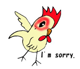 My rooster's stickers-English virsion- sticker #3025297