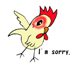My rooster's stickers-English virsion- sticker #3025297