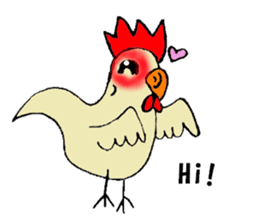My rooster's stickers-English virsion- sticker #3025299