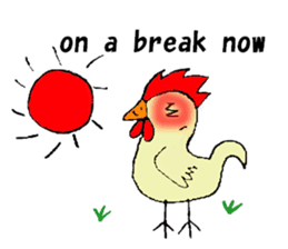 My rooster's stickers-English virsion- sticker #3025302