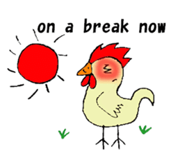 My rooster's stickers-English virsion- sticker #3025302