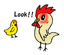 My rooster's stickers-English virsion- sticker #3025304
