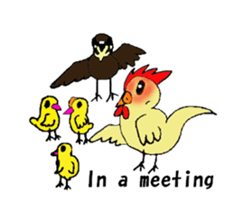 My rooster's stickers-English virsion- sticker #3025308