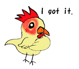 My rooster's stickers-English virsion- sticker #3025310