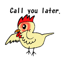My rooster's stickers-English virsion- sticker #3025319