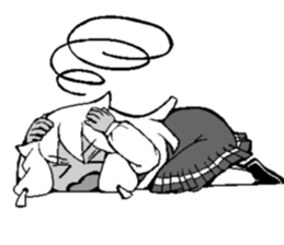 White-haired girls sticker #3025622