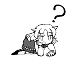 White-haired girls sticker #3025628