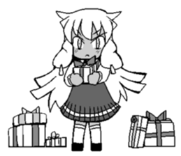 White-haired girls sticker #3025629