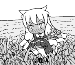 White-haired girls sticker #3025642