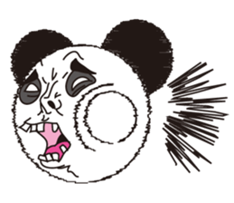 Hello, it is a human face panda part 2 sticker #3026568