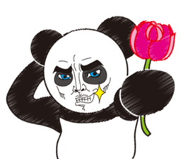 Hello, it is a human face panda part 2 sticker #3026570