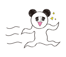 Hello, it is a human face panda part 2 sticker #3026574