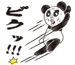 Hello, it is a human face panda part 2 sticker #3026577