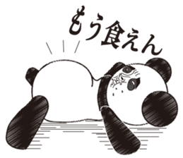 Hello, it is a human face panda part 2 sticker #3026581