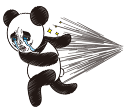Hello, it is a human face panda part 2 sticker #3026587