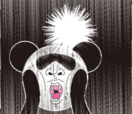 Hello, it is a human face panda part 2 sticker #3026594