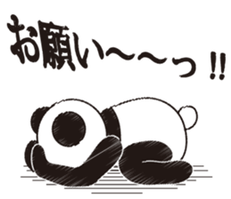 Hello, it is a human face panda part 2 sticker #3026596