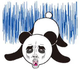 Hello, it is a human face panda part 2 sticker #3026597
