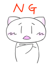 Daily conversation Manju Cat Sticker sticker #3026958