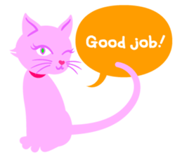 PinkyCat_Oh! sticker #3027418