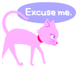 PinkyCat_Oh! sticker #3027419