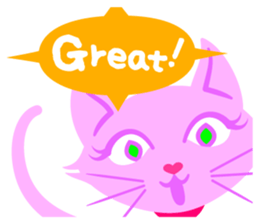 PinkyCat_Oh! sticker #3027425