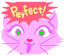 PinkyCat_Oh! sticker #3027426