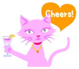 PinkyCat_Oh! sticker #3027427