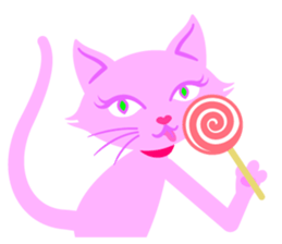 PinkyCat_Oh! sticker #3027439