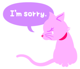 PinkyCat_Oh! sticker #3027441