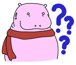 Hippi: Dwarf Hippo in the City. sticker #3027451