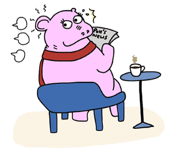 Hippi: Dwarf Hippo in the City. sticker #3027457