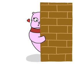 Hippi: Dwarf Hippo in the City. sticker #3027460