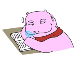 Hippi: Dwarf Hippo in the City. sticker #3027461