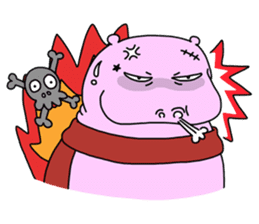 Hippi: Dwarf Hippo in the City. sticker #3027462