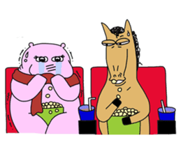 Hippi: Dwarf Hippo in the City. sticker #3027466