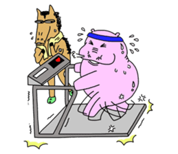 Hippi: Dwarf Hippo in the City. sticker #3027470