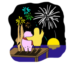 Hippi: Dwarf Hippo in the City. sticker #3027474