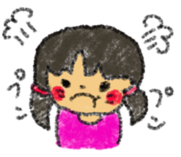 drew with crayon. sticker #3027689